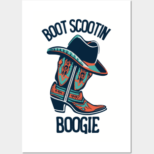 Boot Scootin Boogie Farm Life Yeehaw - Homestead Fashions Funny Posters and Art